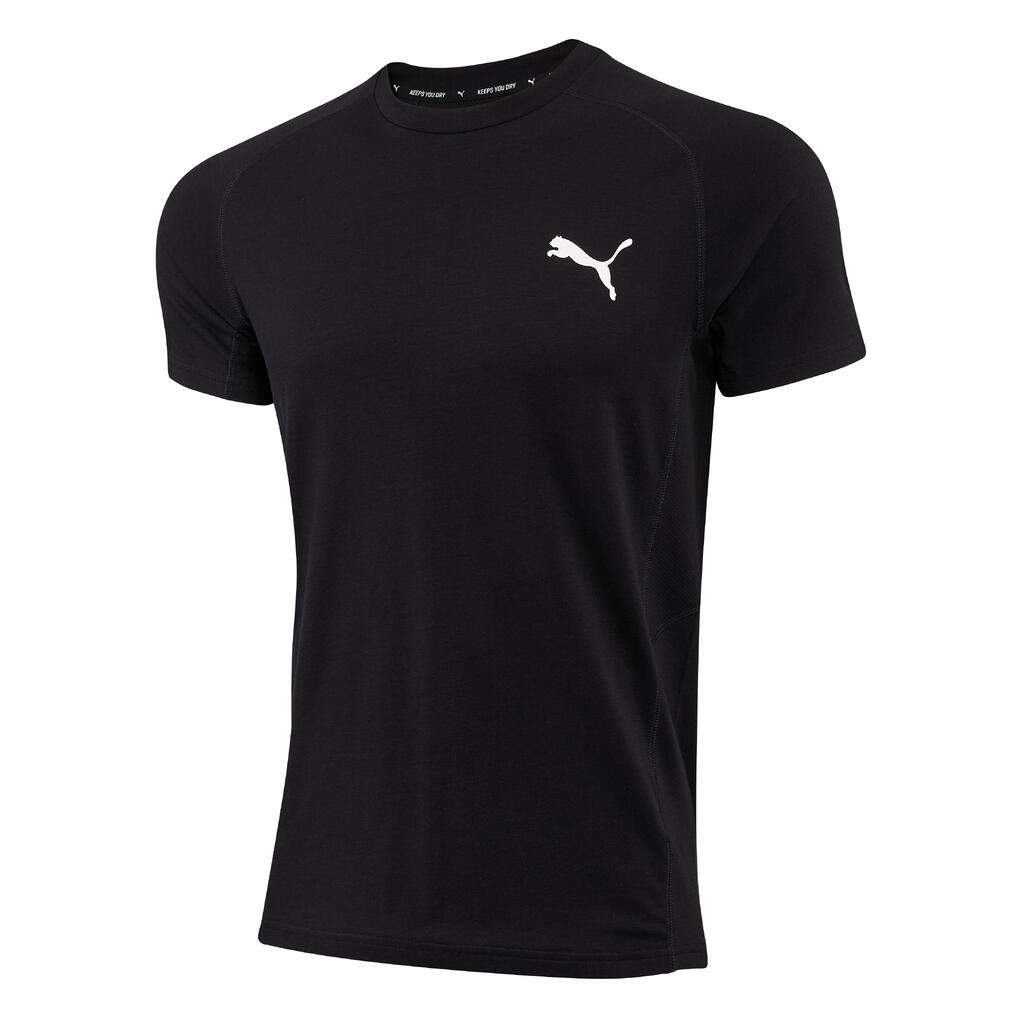 Men's Cotton Fitness T-Shirt - Black