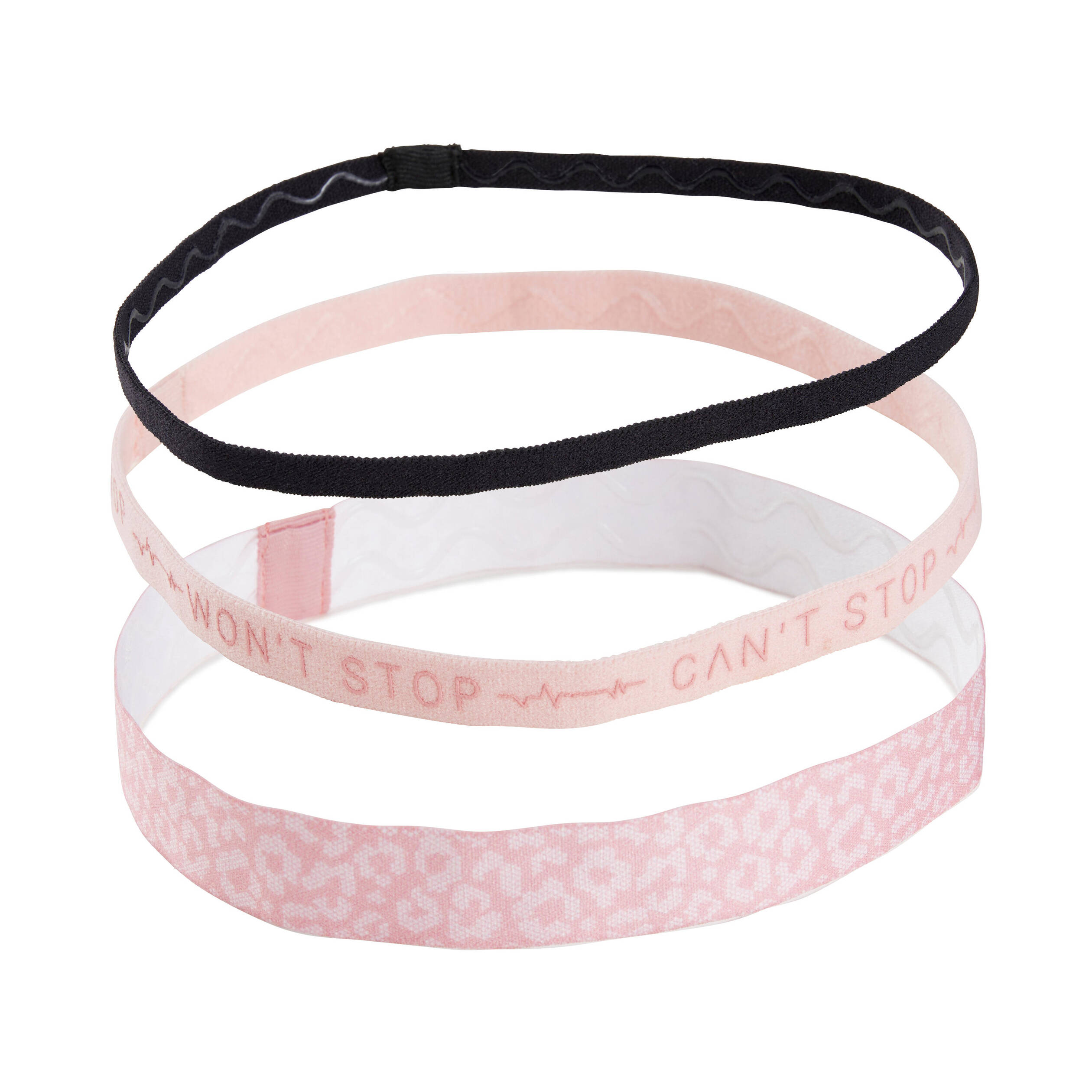 Women Gym Hair Tie Tri Pack Print