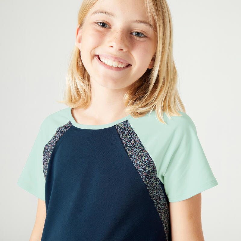 T-Shirt atmungsaktiv S500 Kinder marineblau mit Print