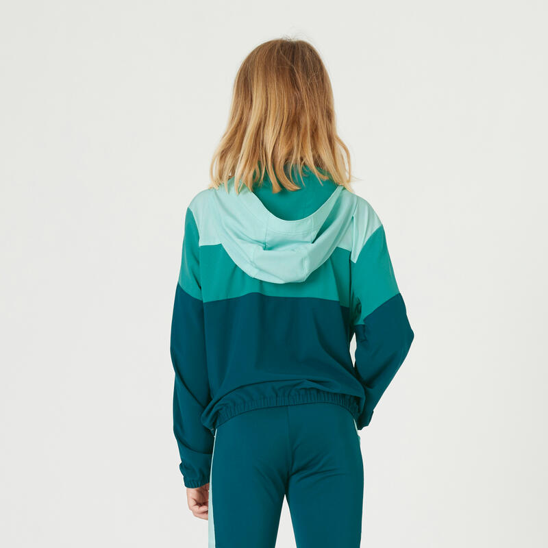 Chaqueta transpirable niña verde