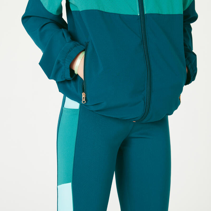 Chaqueta transpirable niña verde