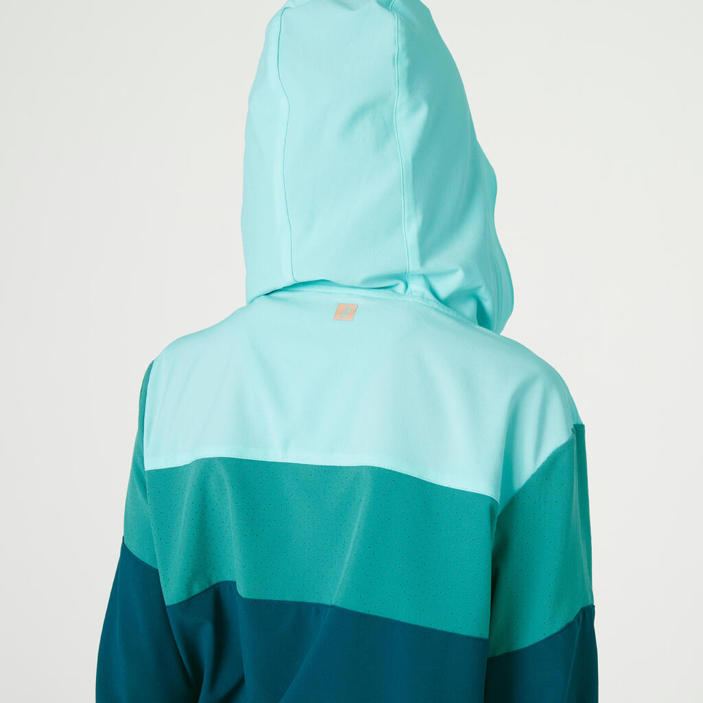 Veste multisport légère et respirante fille, Vert