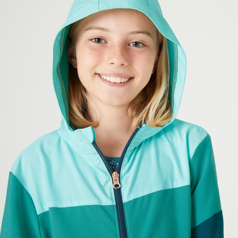 Chaqueta transpirable niña verde