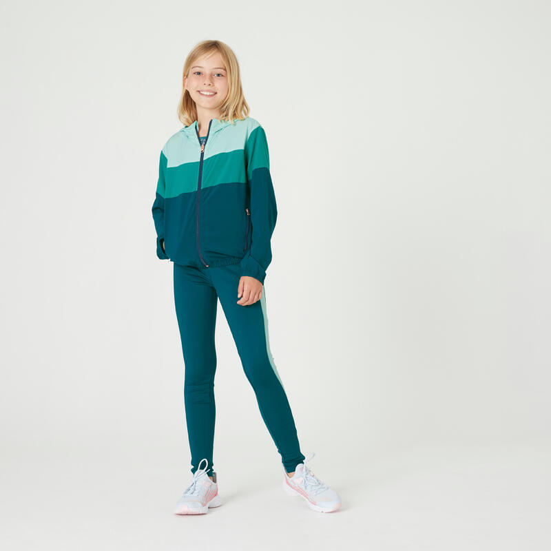 Chaqueta transpirable niña verde
