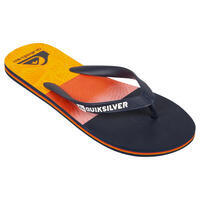 TONGS HOMME QUIKSILVER MOLOKAI ISLAND VIBES Bleu Orange Rouge