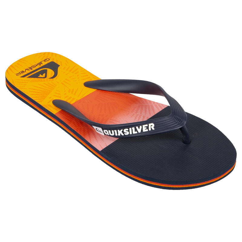 Férfi szörfpapucs Quiksilver Molokai Island Vibes, kék, narancssárga, piros