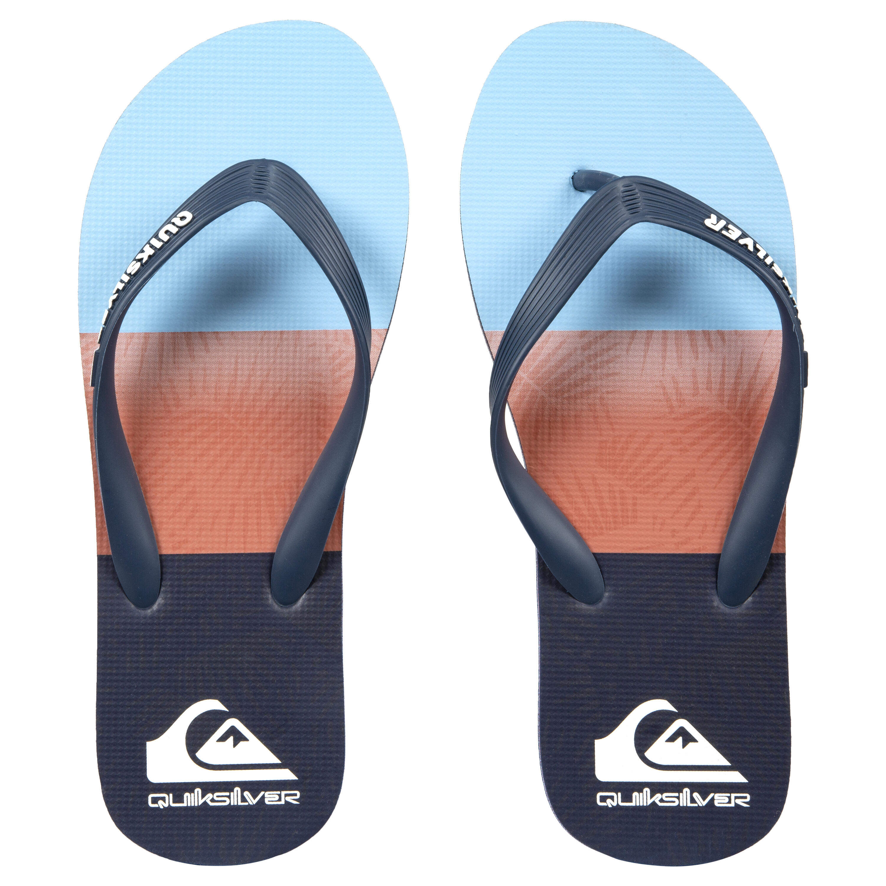 TONGS HOMME MOLOKAI Bleu Orange 2/6