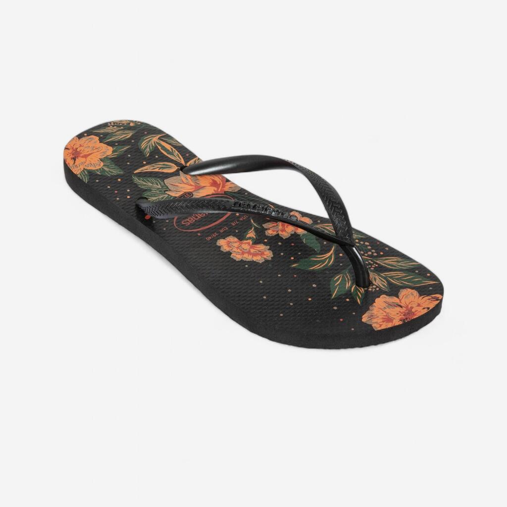 WOMEN'S FLIP-FLOPS HAVAIANAS SLIM - Floral Black