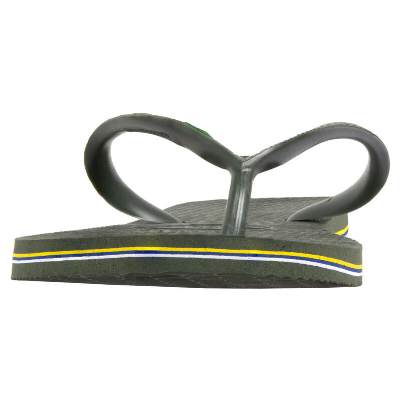 TONGS HOMME HAVAIANAS Logo Olive