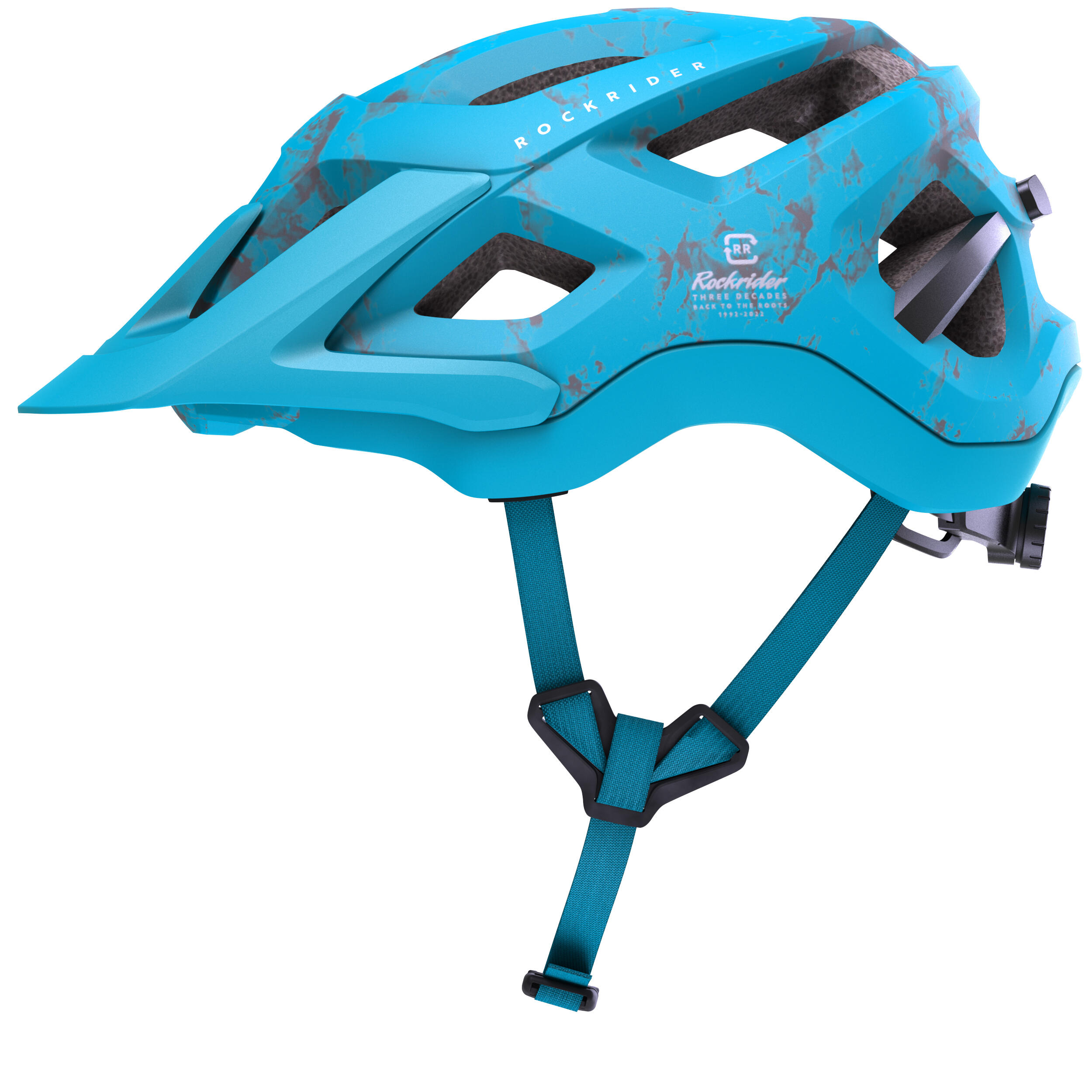 Mountain Bike Helmet EXPL 500 Turquoise ROCKRIDER Decathlon