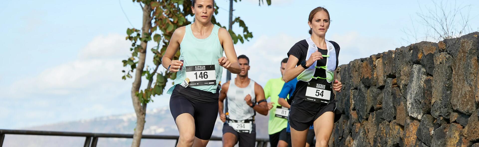 raparigas a correr em meia maratona