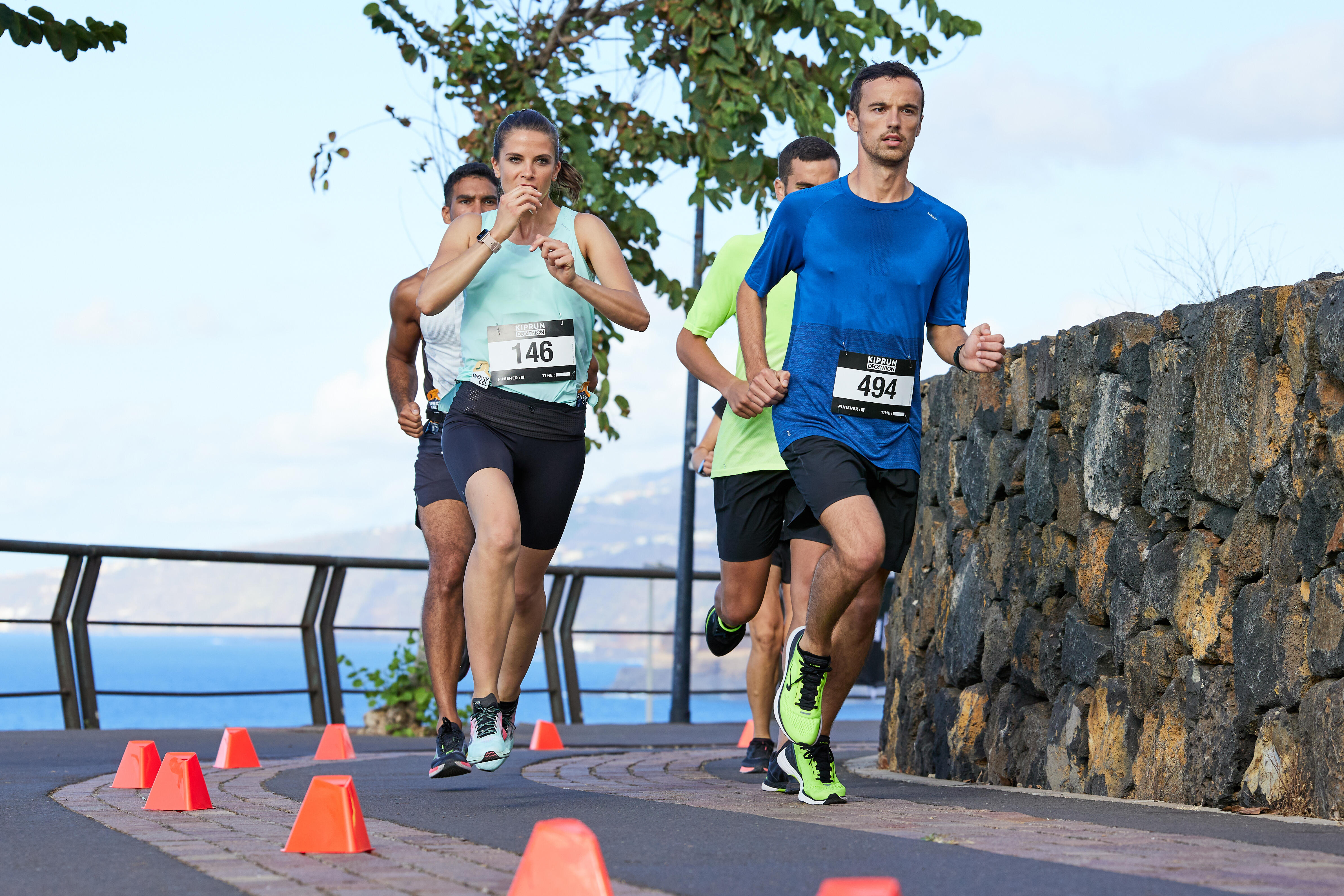 Men's Running T-Shirt - Blue - KIPRUN