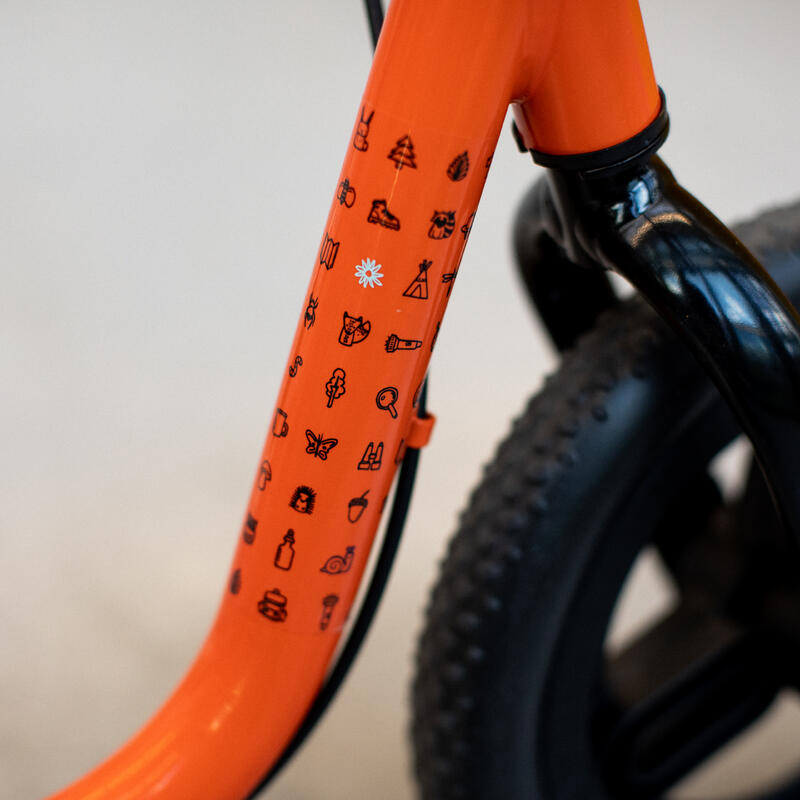 Dětské 10" odrážedlo Runride 500 oranžovo-černé
