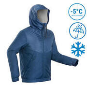 Men’s Waterproof Winter Hiking Jacket - SH100 Warm -5°C Waterproof - Blue