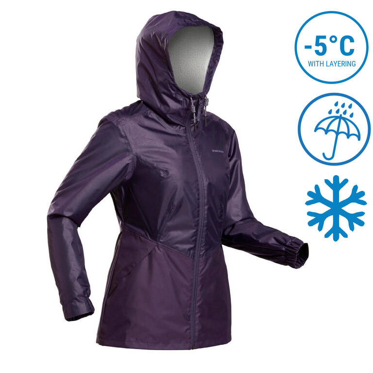Women’s Snow Hiking Jacket SH100 Warm - 5°C Water Repellent