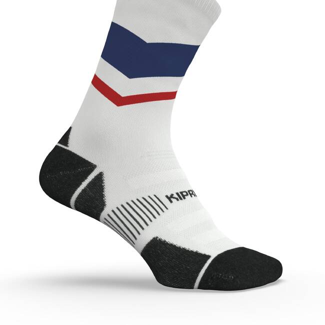 Men Mid-Calf Thick Running Socks - Blue/Red