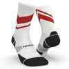 Run900 Mid-Calf Thick Running Socks - White/Red