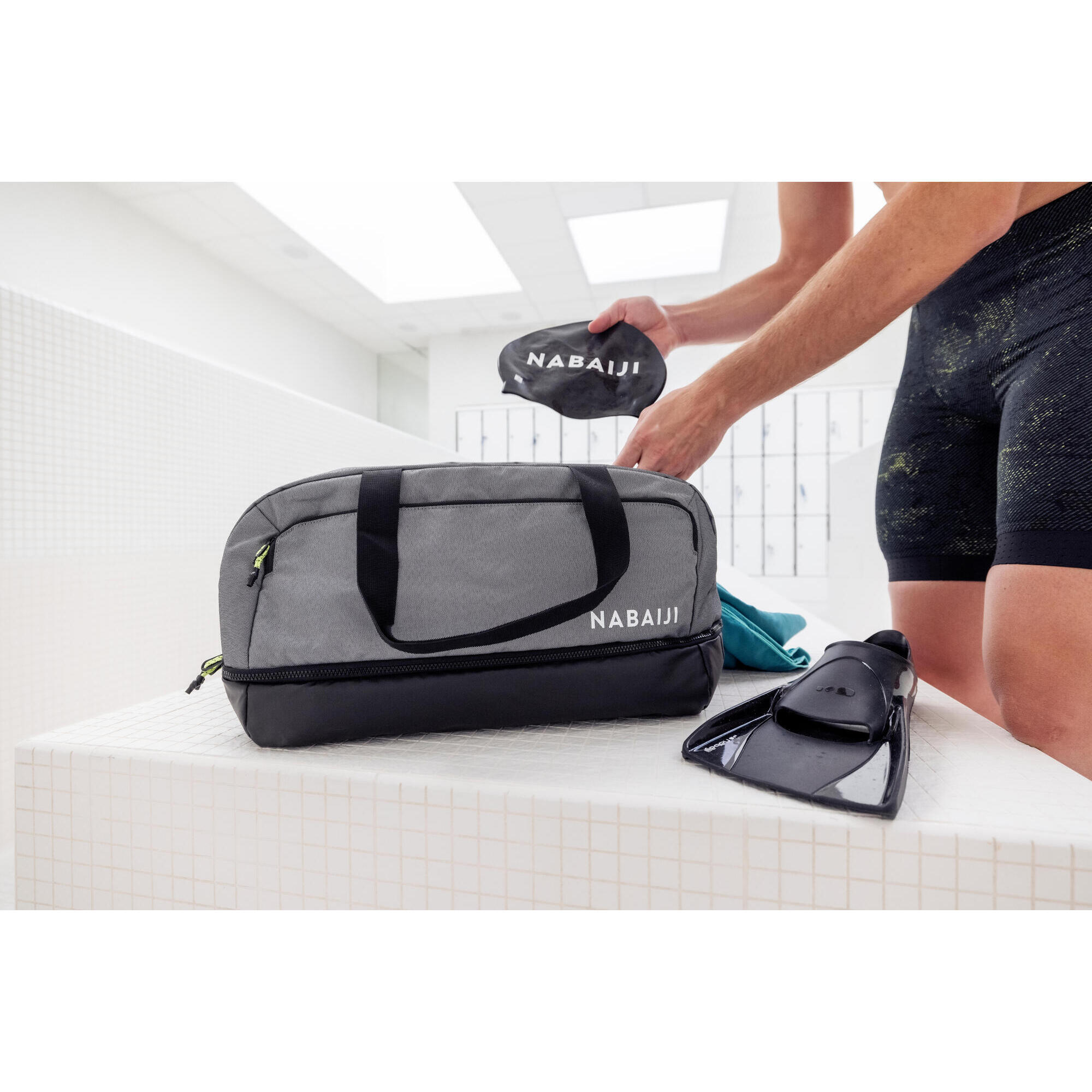 Borsa piscina 40 L grigia NABAIJI DECATHLON