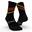Vysoké běžecké ponožky silné RUN900 černo-červeno-žluté 