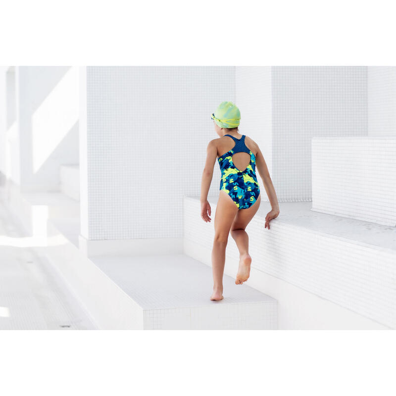 Lunettes de Natation Enfants Verres Clairs SPIRIT Noir Bleu