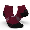 Unisex Mid Fine Running Socks Run900  - Maroon