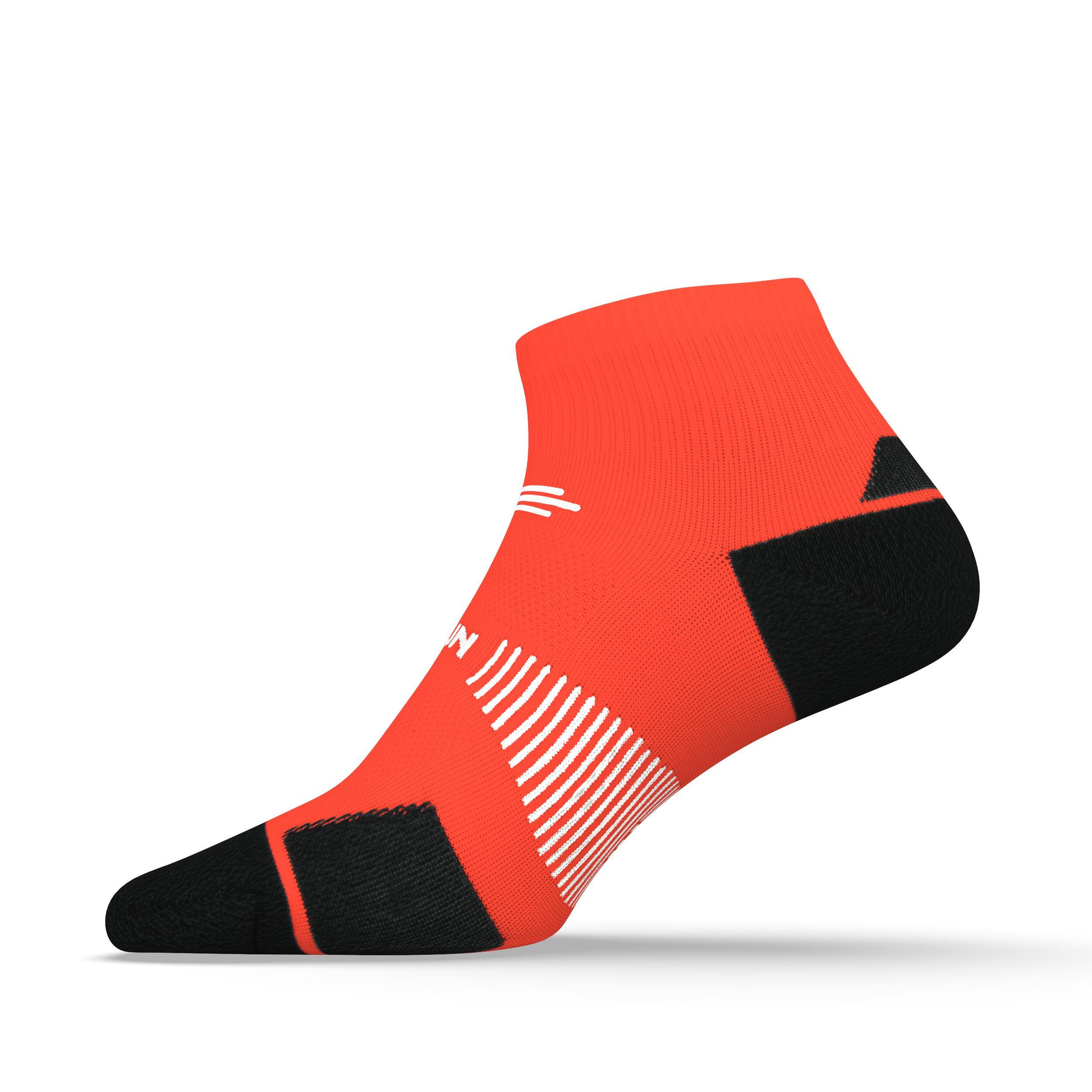 Run 900 Thin Mid-Calf Running Socks - Coral 3/4
