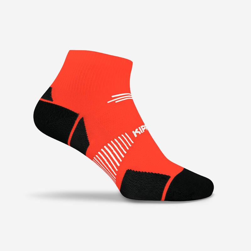 Run 900 Thin MidCalf Running Socks Coral Decathlon
