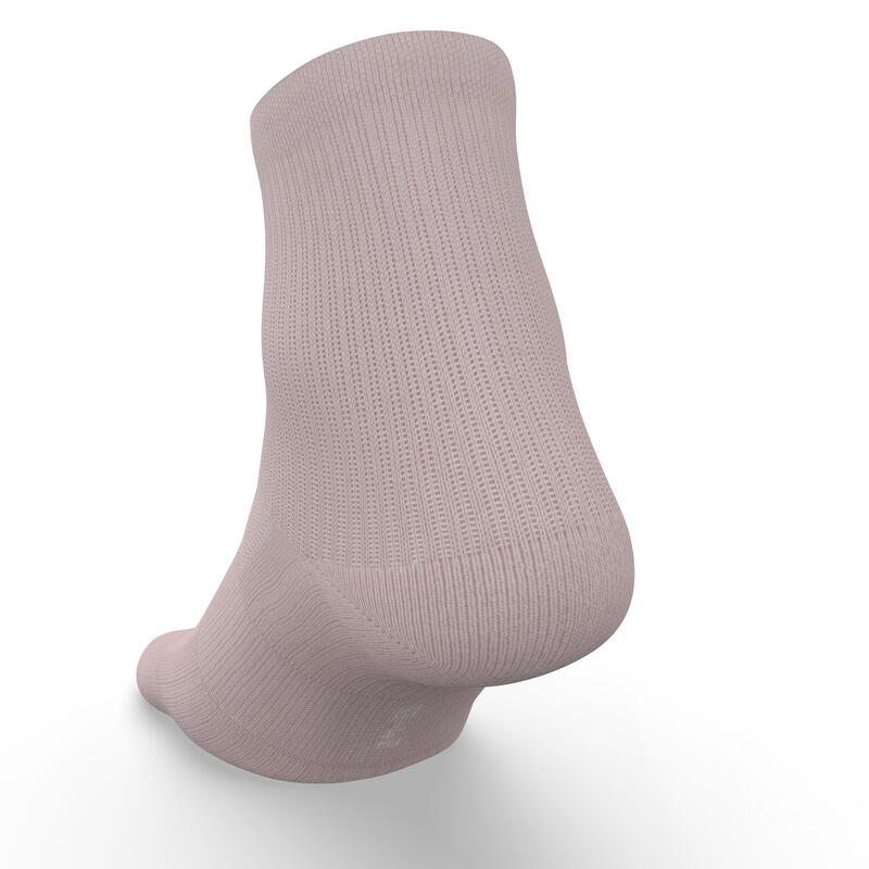 CHAUSSETTES DE RUNNING RUN500 MI-HAUTEURS X2 MAUVE