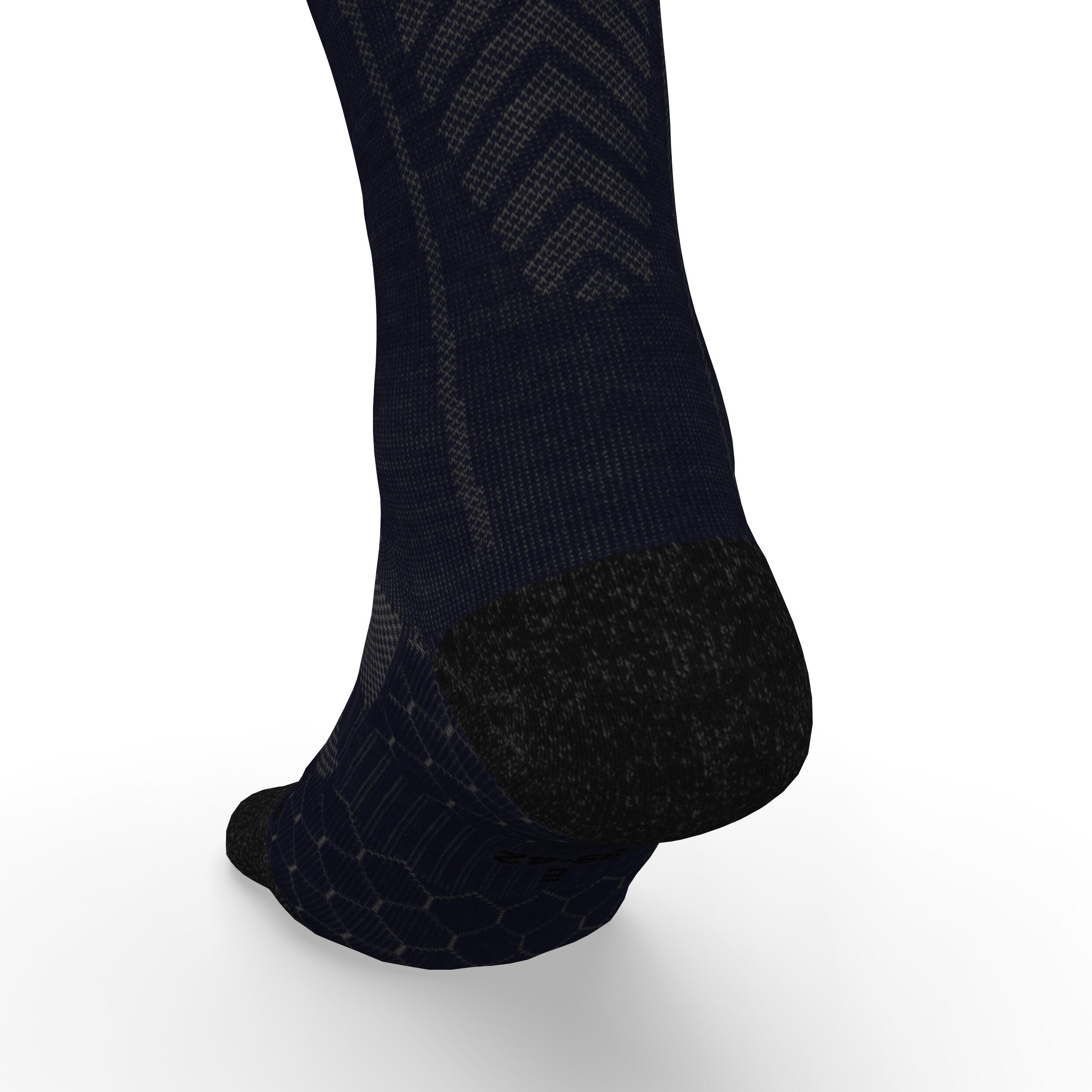 RUN900 MERINO WOOL MID-CALF RUNNING SOCKS - NAVY 5/5