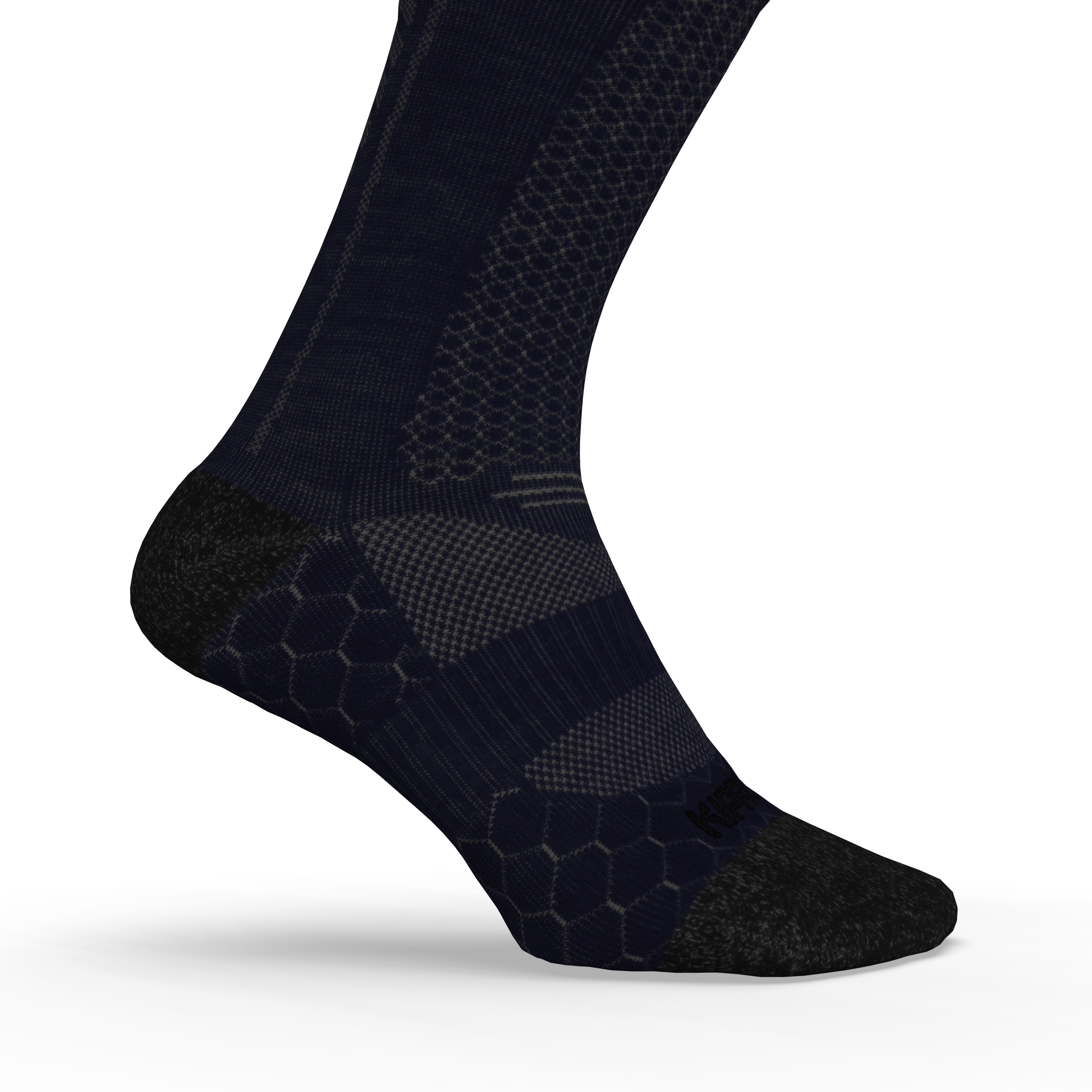 Chaussettes de running run900 mi-mollet laine merinos marine - Textile athlétisme - KIPRUN- Clubs - Entreprises - Collectivités - Associations