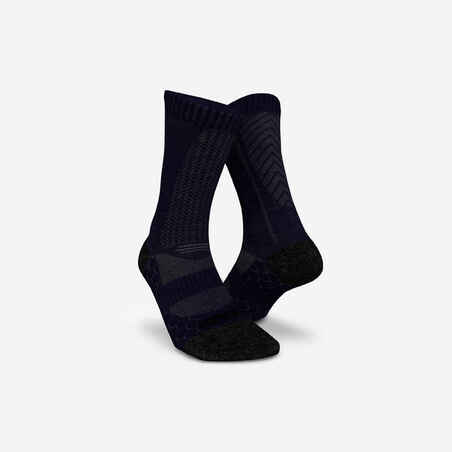 RUN900 MERINO WOOL MID-CALF RUNNING SOCKS - NAVY