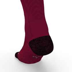 RUN900 MERINO WOOL MID-CALF RUNNING SOCKS - BURGUNDY