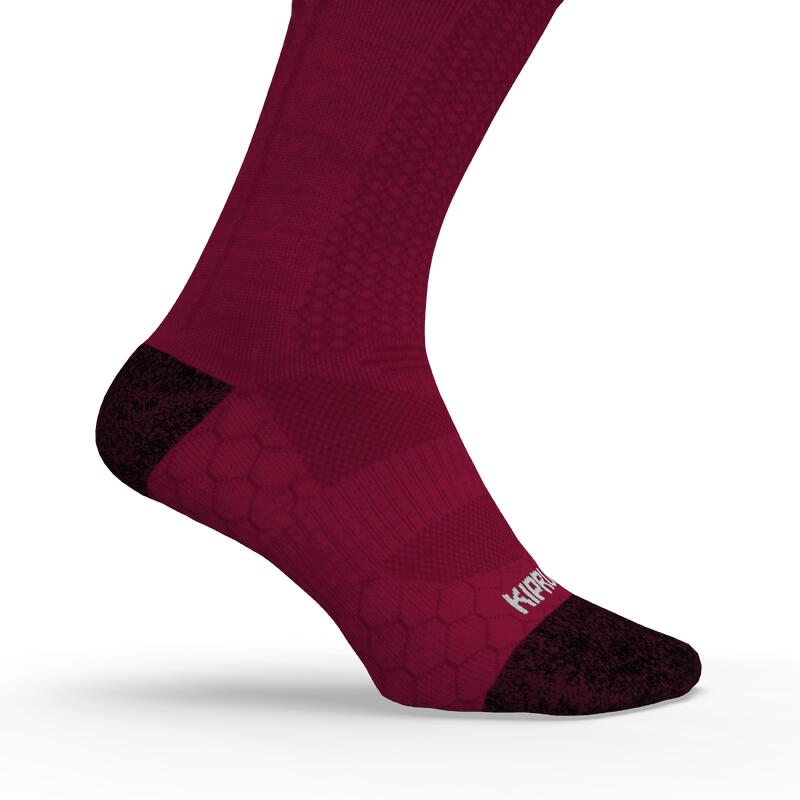 Laufsocken halbhoch Merinowolle - Run 900 bordeaux 