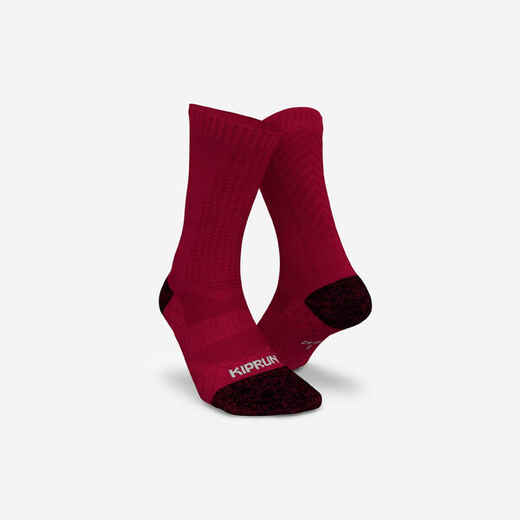 
      Ponožky na beh Run900 po lýtka s vlnou merino bordové
  