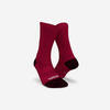 Halfhoge hardloopsokken RUN900 merino bordeaux