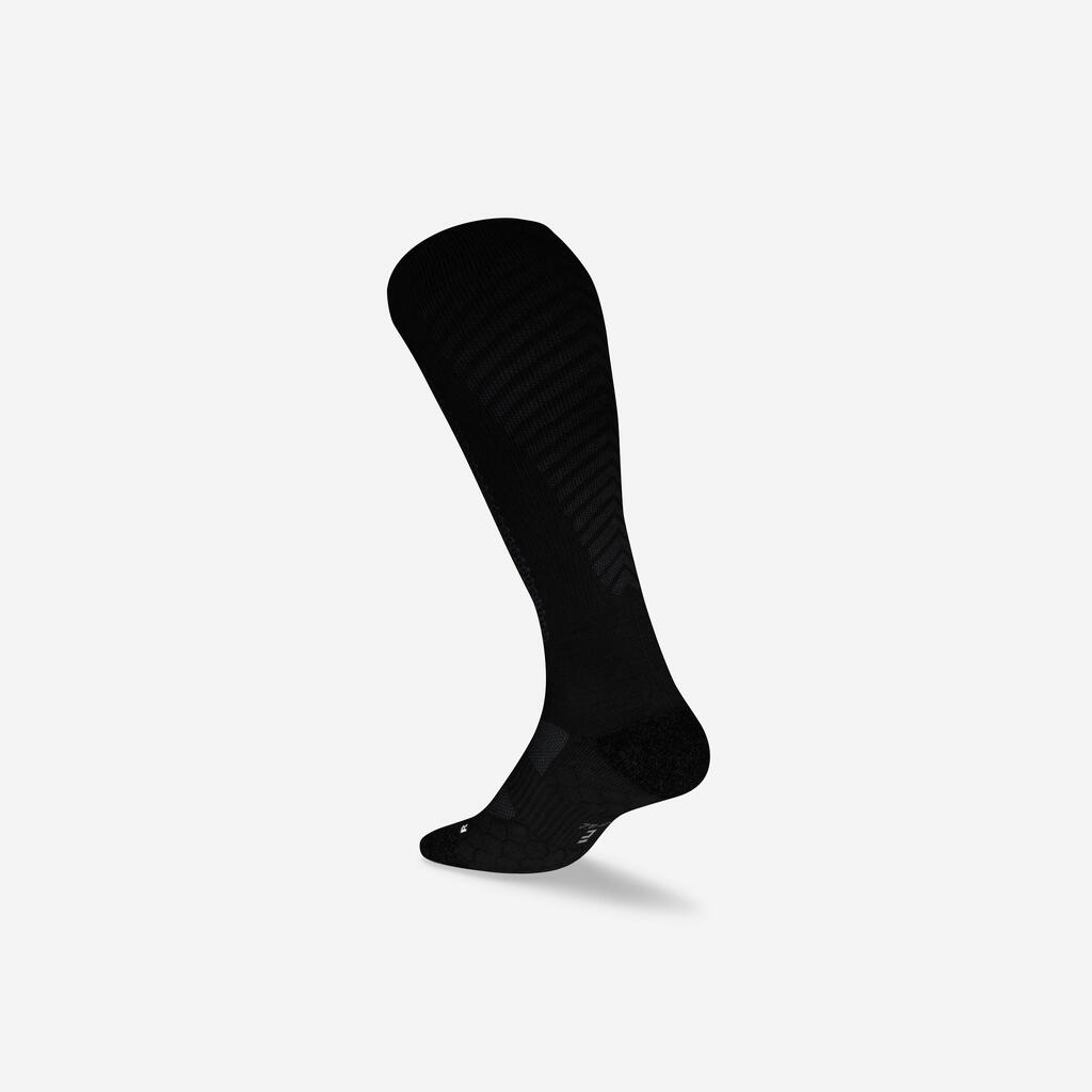 Bežecké ponožky Run900 z vlny merino vysoké čierne