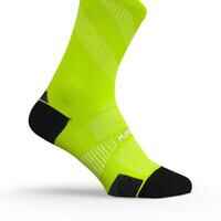 Run900 Mid-Calf Fine Running Socks - Fluo Yellow