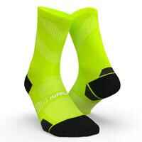 Run900 Mid-Calf Fine Running Socks - Fluo Yellow