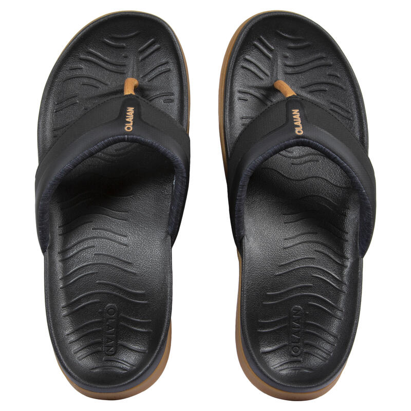 Teenslippers voor heren 950 zwart rubber