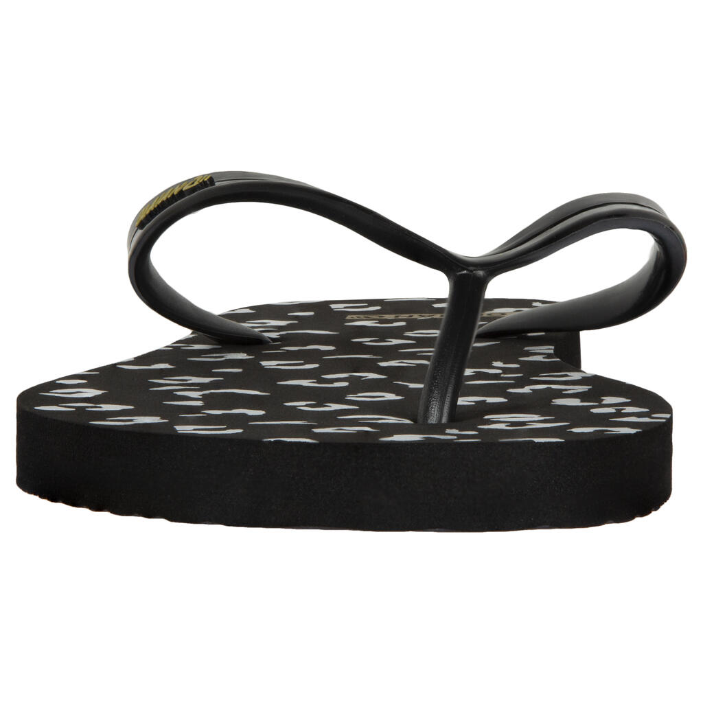 Women's flip-flops - 120 Lila black white