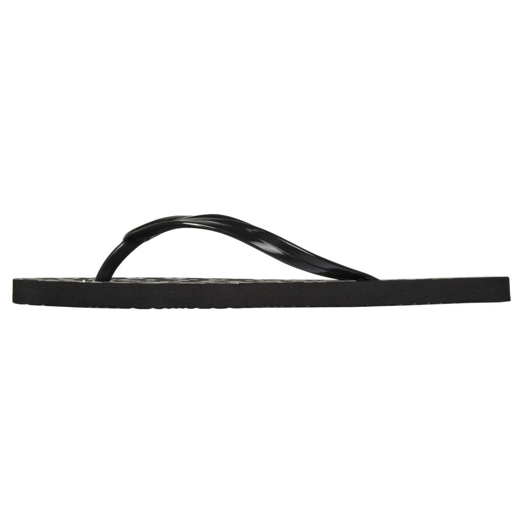 Women's flip-flops - 120 Lila black white