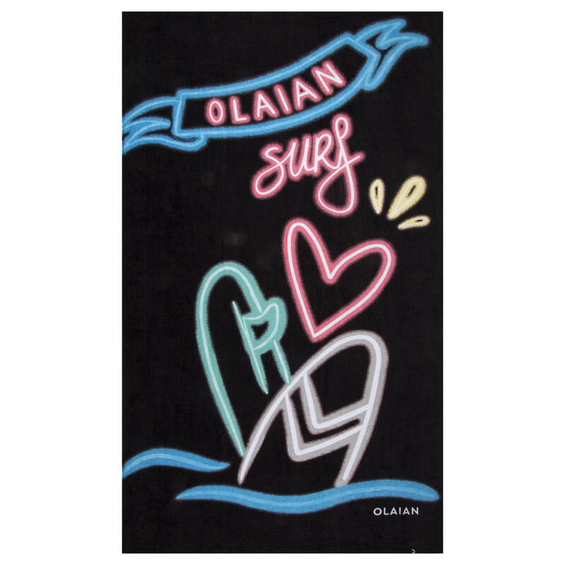 Ręcznik plażowy Olaian L Neon 145 x 85 cm