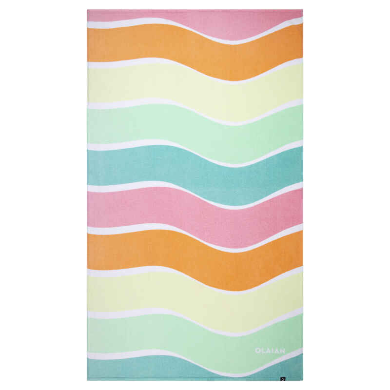 Strandhandtuch Rainbow 145 × 85 cmweiß/pink/orange/grün Strandhandtuch Rainbow 145 × 85 cmweiß/pink/orange/grün