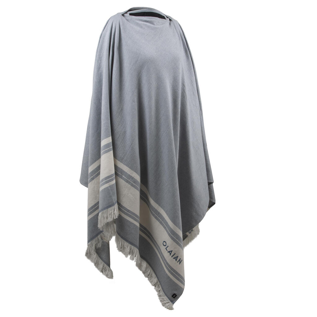 Strandhandtuch Poncho 190 × 190 cm - Lea beige