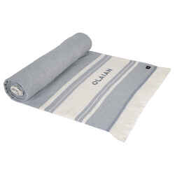 Beach towel poncho 190 x 190 cm - grey blue