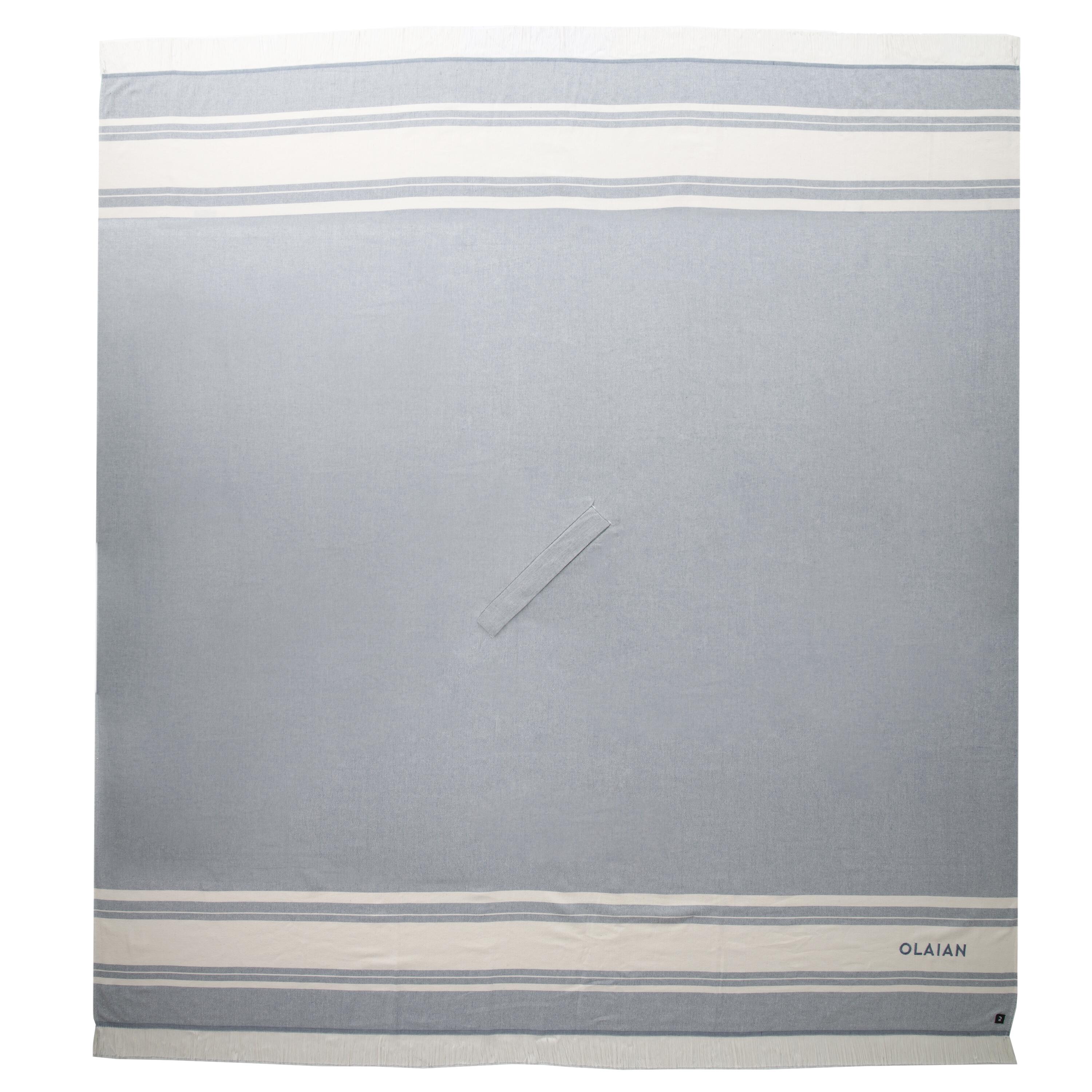 Beach towel poncho 190 x 190 cm - grey blue 14/19