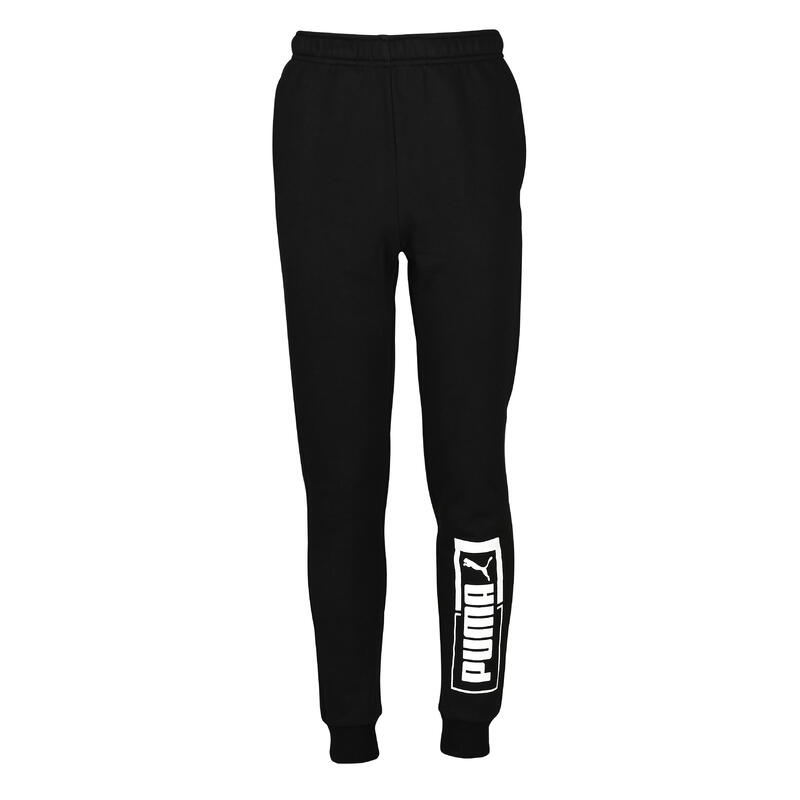 Pantalón chándal jogger Puma gimnasia niño y niña negro