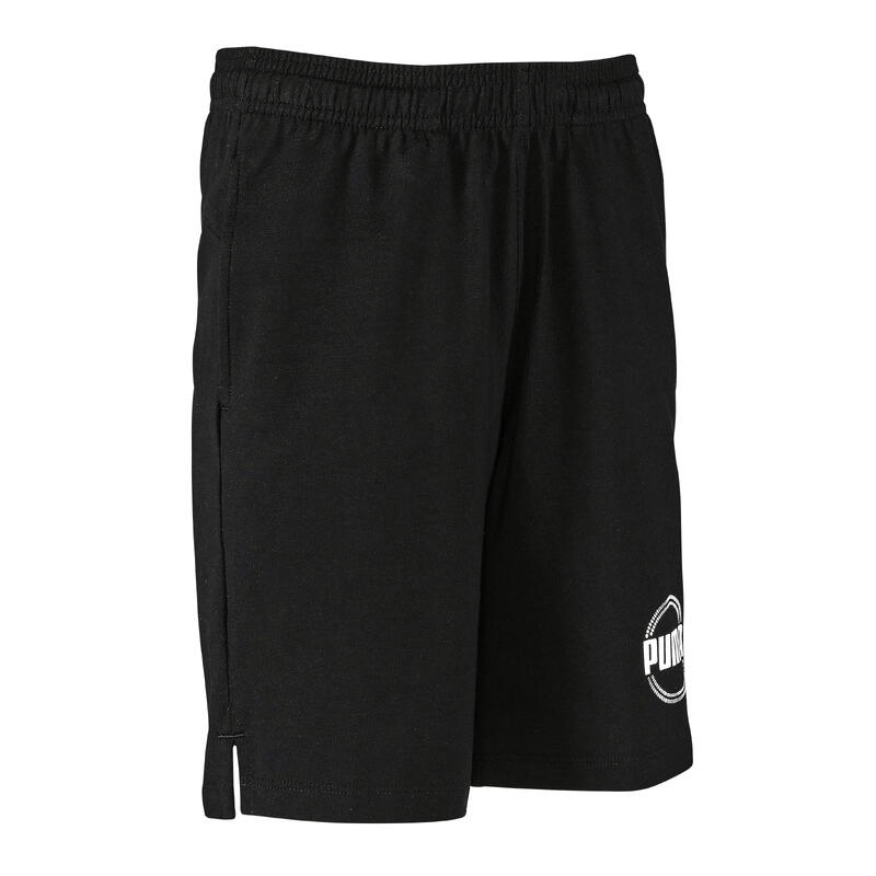 Pantalón corto short Puma gimnasia niño y niña negro