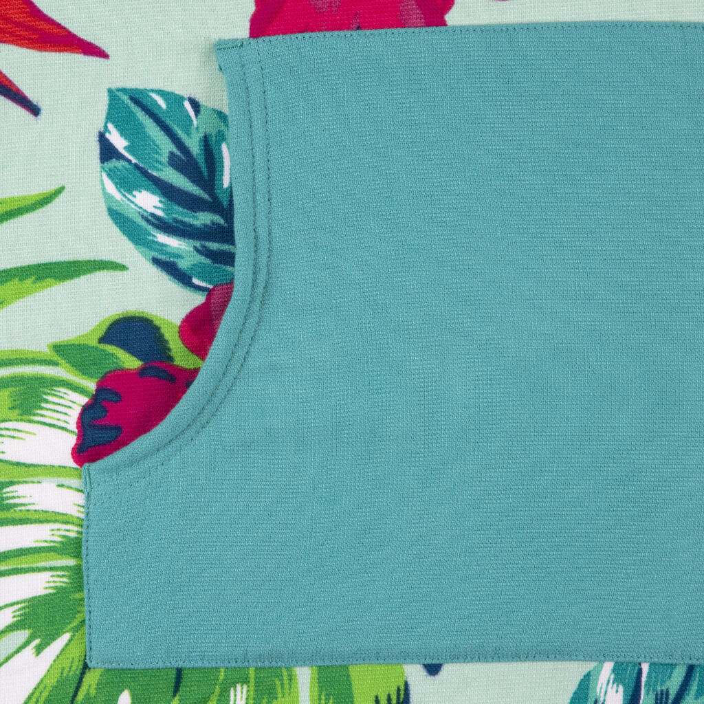 Poncho surf Adulte à partir de 150 cm - 500 Bora vert bleu