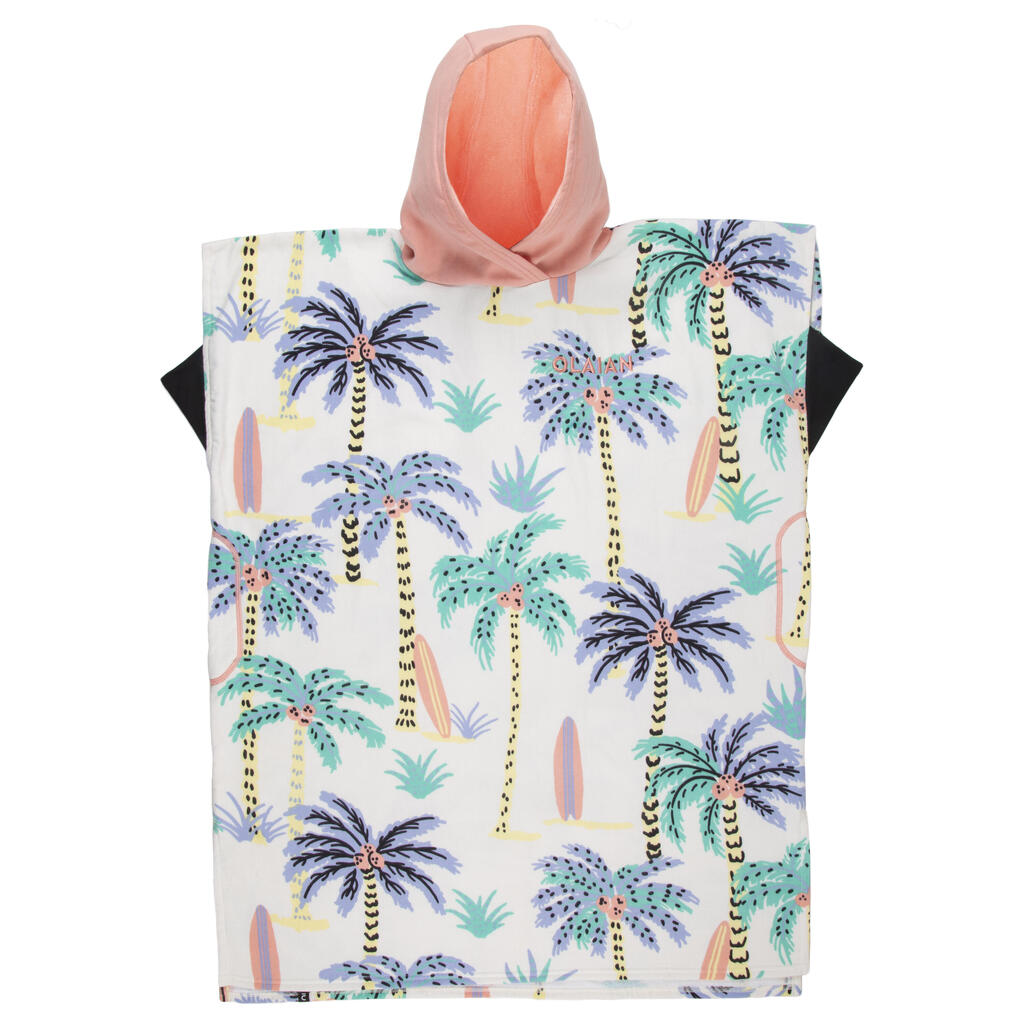 Kids' Surf Poncho 135 to 160 cm - 550 Jungle